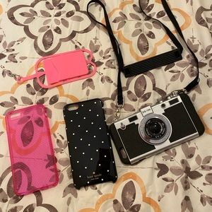 3 iPhone 6s Plus cases + 1 silicone card holder